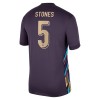 Maglia ufficiale Inghilterra Stones 5 Trasferta Euro 2024 per Uomo